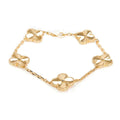 Van Cleef & Arpels CLOVER 5 MOTIF PINK GOLD BRACELET