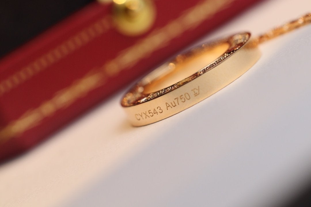 CARTIER LOVE NECKLACE ADJUSTABLE ROSE GOLD