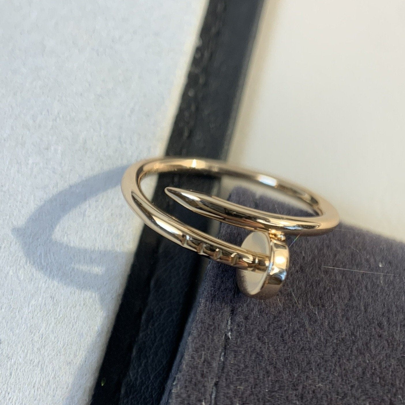 CARTIER JUSTE RING 1.8MM PINK GOLD