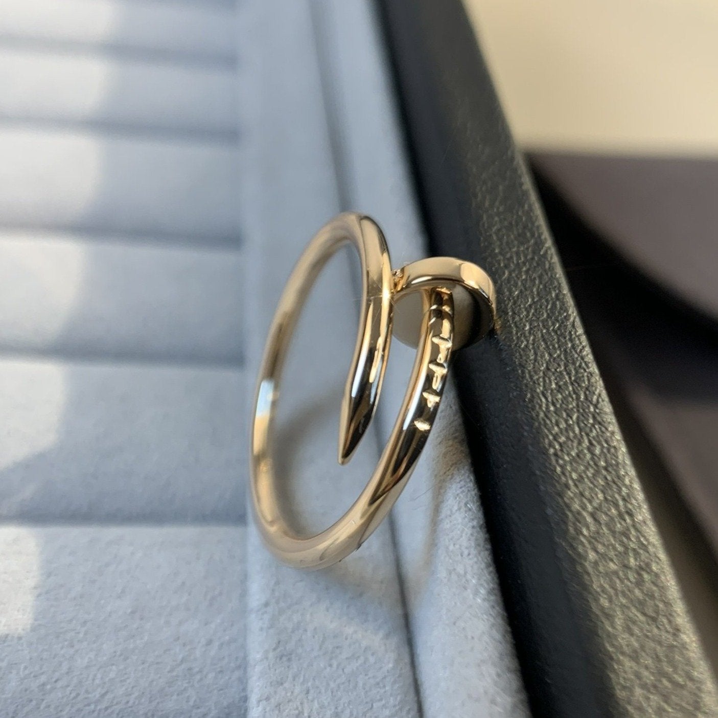 CARTIER JUSTE RING 1.8MM PINK GOLD
