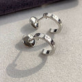 CARTIER LOVE EARRINGS 2.65MM SILVER