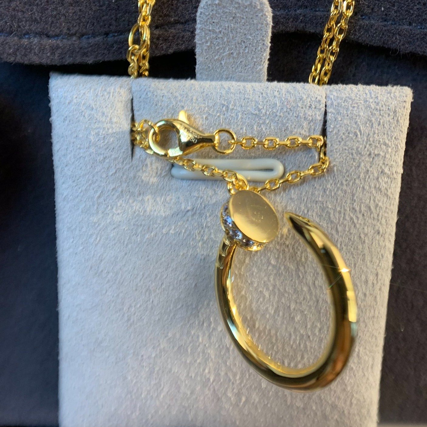 CARTIER JUSTE NECKLACE 2.2MM GOLD FULL DIAMONDS