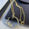 CARTIER JUSTE NECKLACE 2.2MM GOLD FULL DIAMONDS