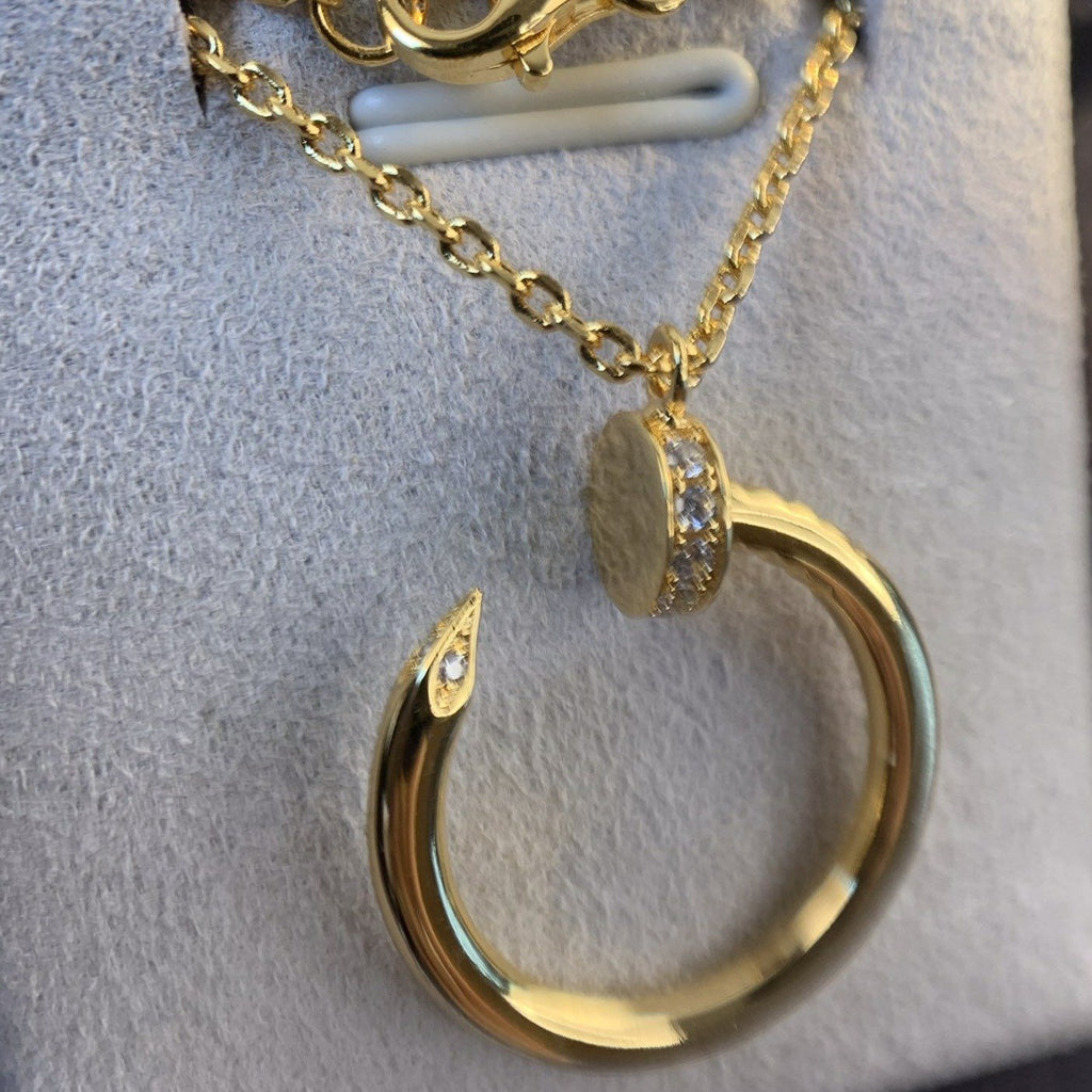 CARTIER JUSTE NECKLACE 2.2MM GOLD DIAMONDS