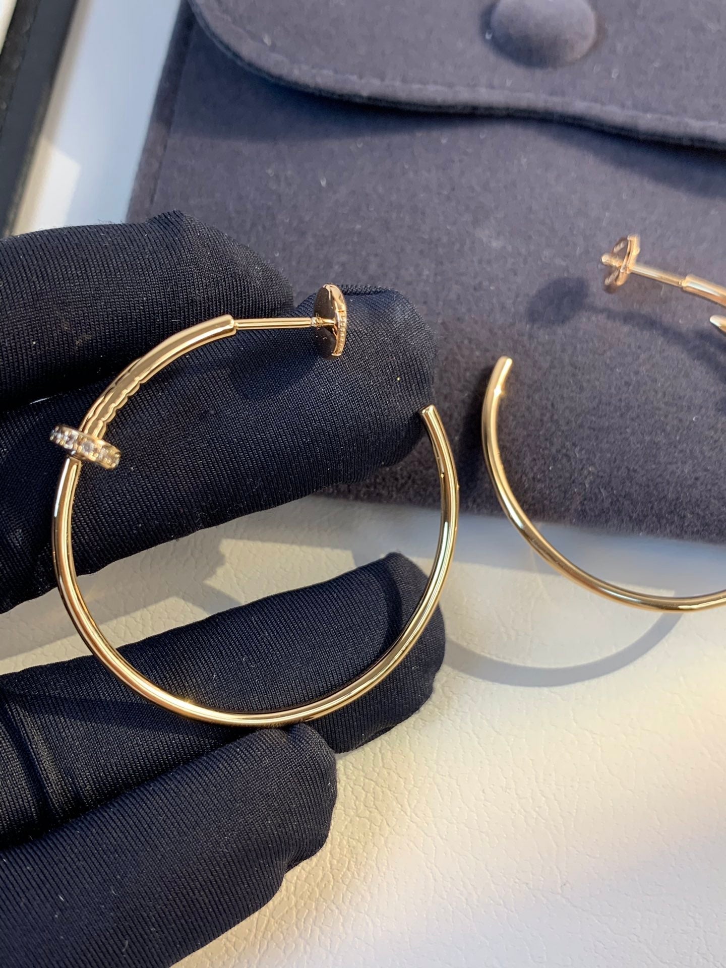 CARTIER JUSTE EARRINGS 1.8MM DIAMONDS
