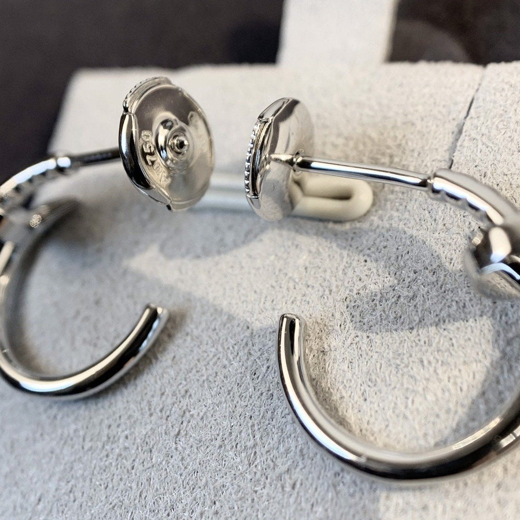 CARTIER JUSTE EARRINGS 1.8MM SILVER
