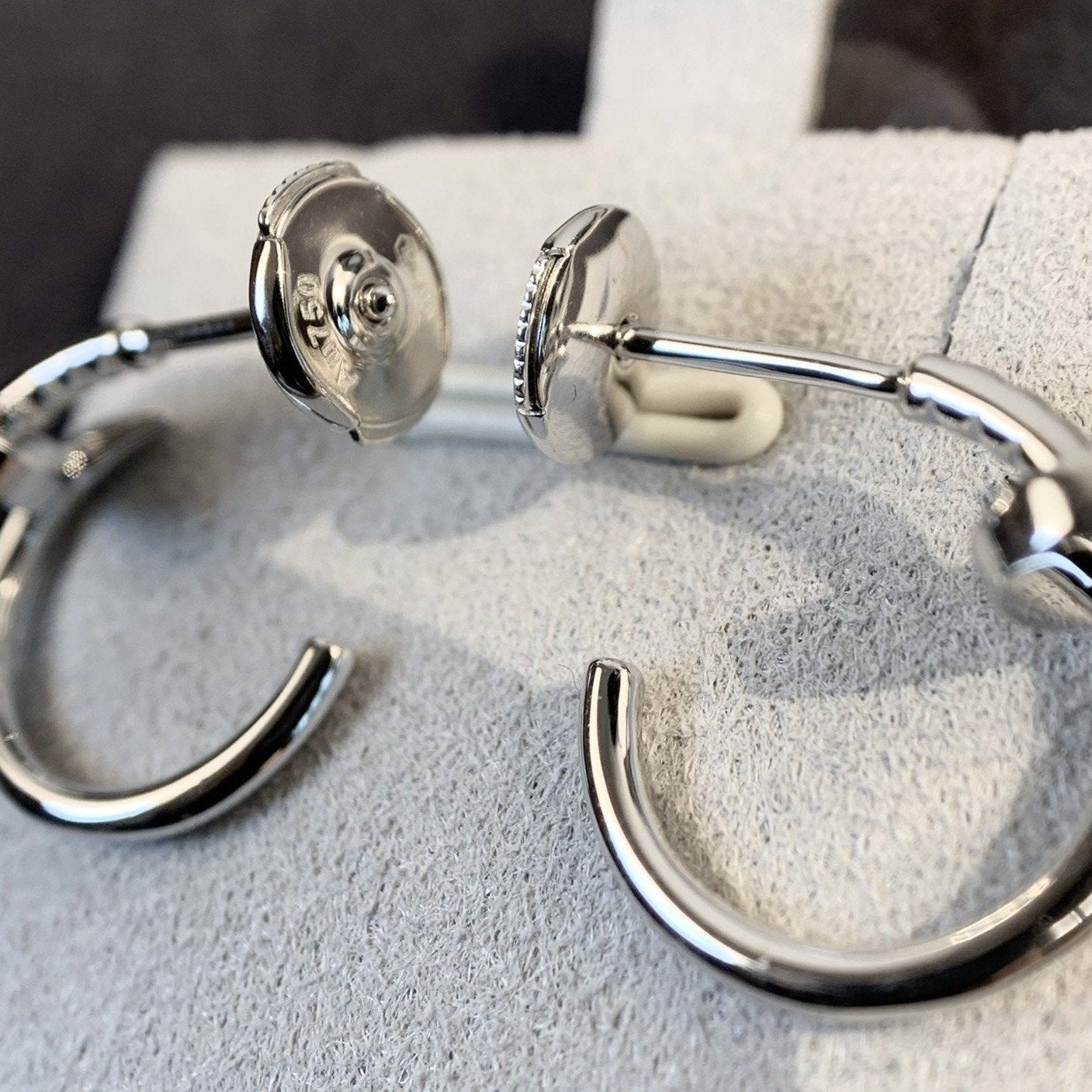 CARTIER JUSTE EARRINGS 1.8MM SILVER