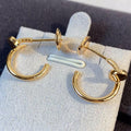 CARTIER JUSTE EARRINGS 1.8MM PINK GOLD