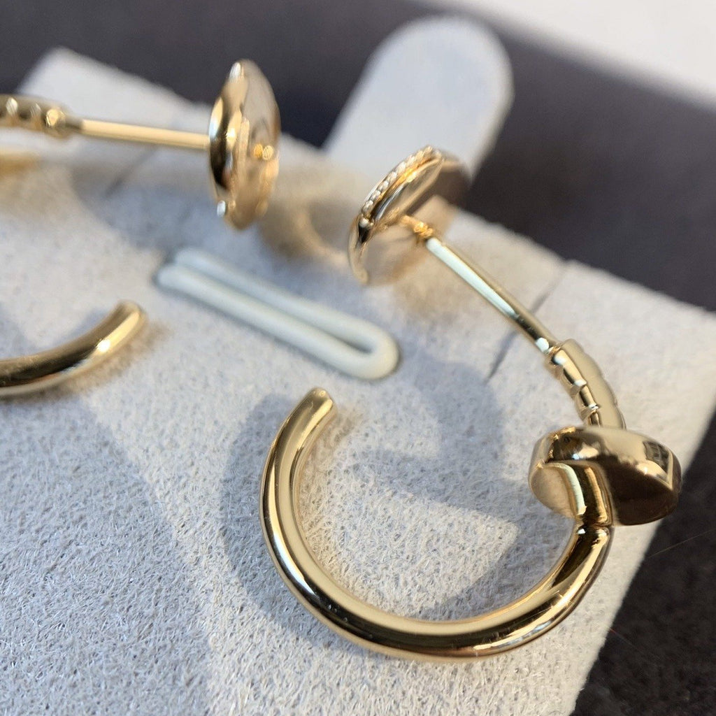 CARTIER JUSTE EARRINGS 1.8MM PINK GOLD