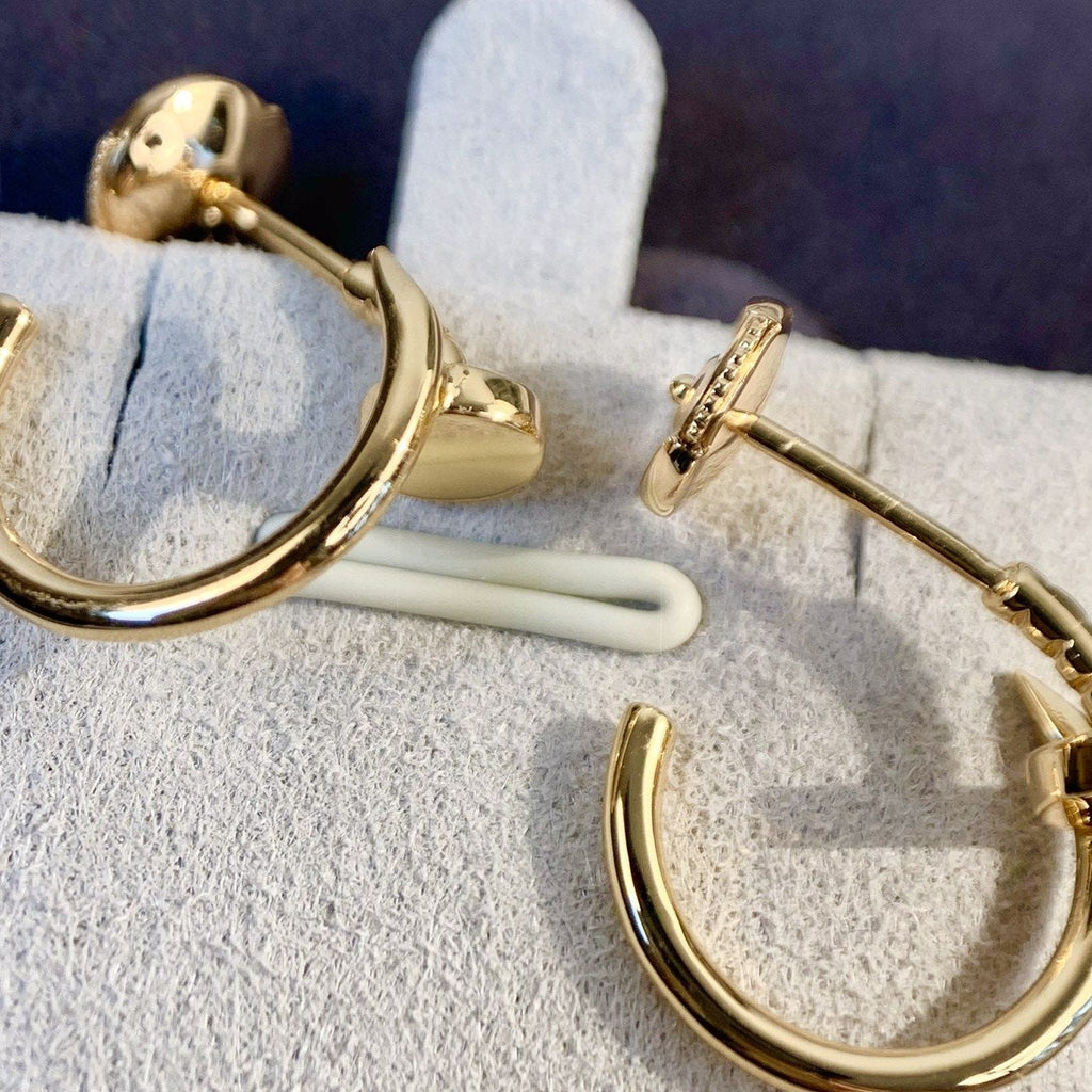 CARTIER JUSTE EARRINGS 1.8MM PINK GOLD