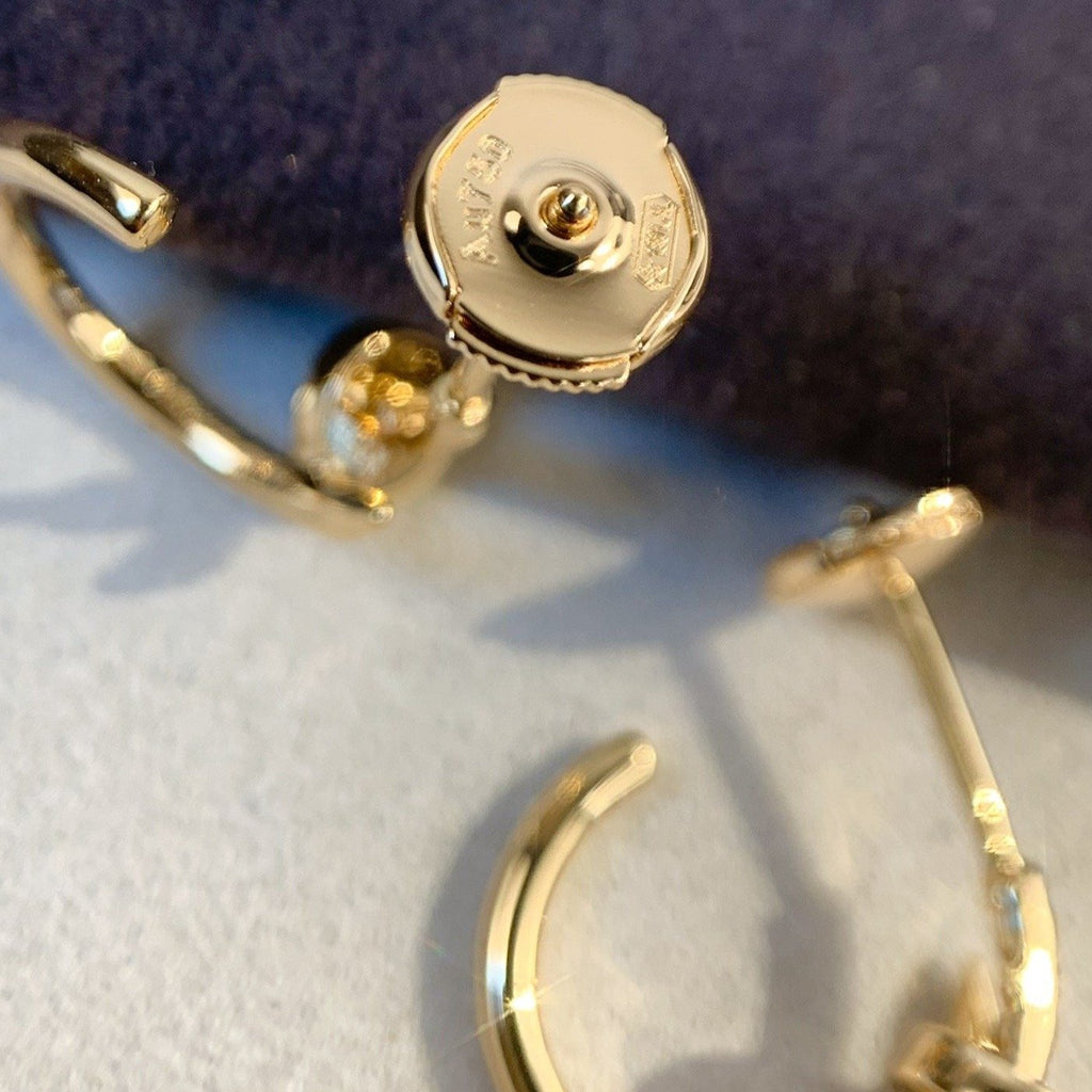 CARTIER JUSTE EARRINGS 1.8MM PINK GOLD