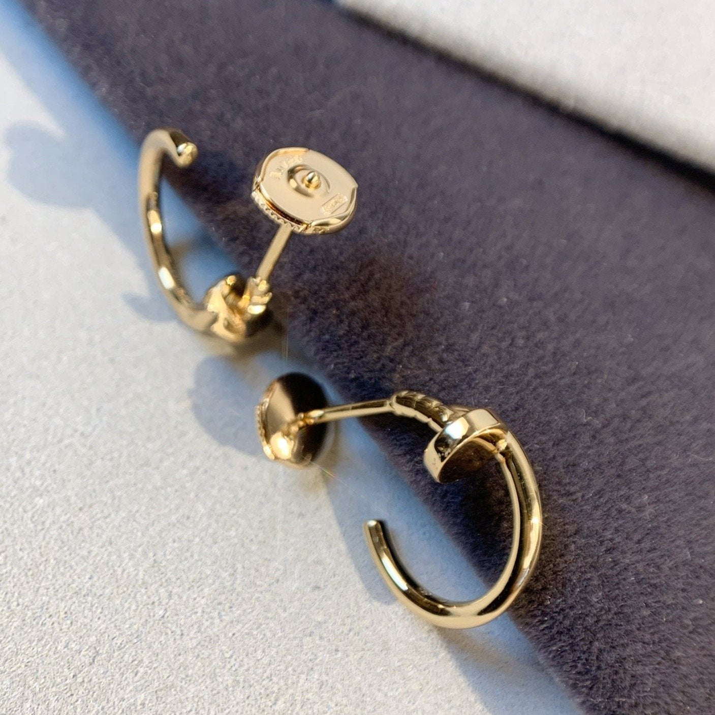 CARTIER JUSTE EARRINGS 1.8MM PINK GOLD