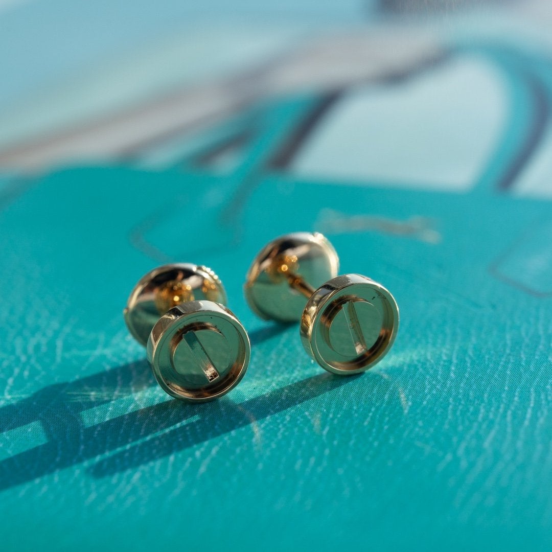 CARTIER LOVE EARRINGS PINK GOLD 7.2MM