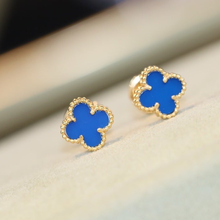 Van Cleef & Arpels CLOVER MINI TURQUOISE EARRINGS