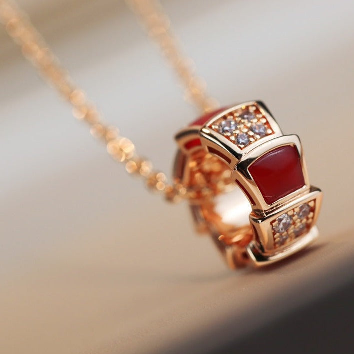 Bvlgari SERPENTI PEDANT DIAMOND NECKLACE