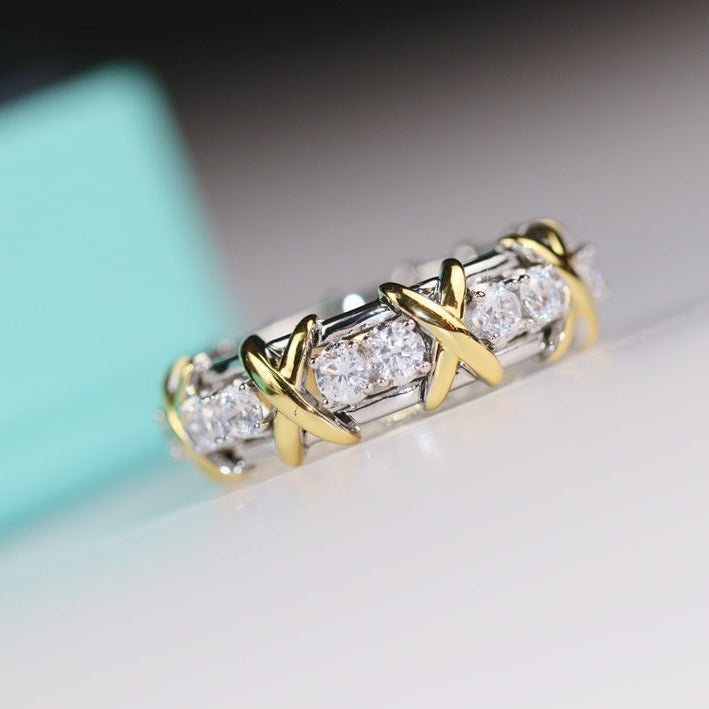 TIFFANY SIXTEEN STONE RING GOLD