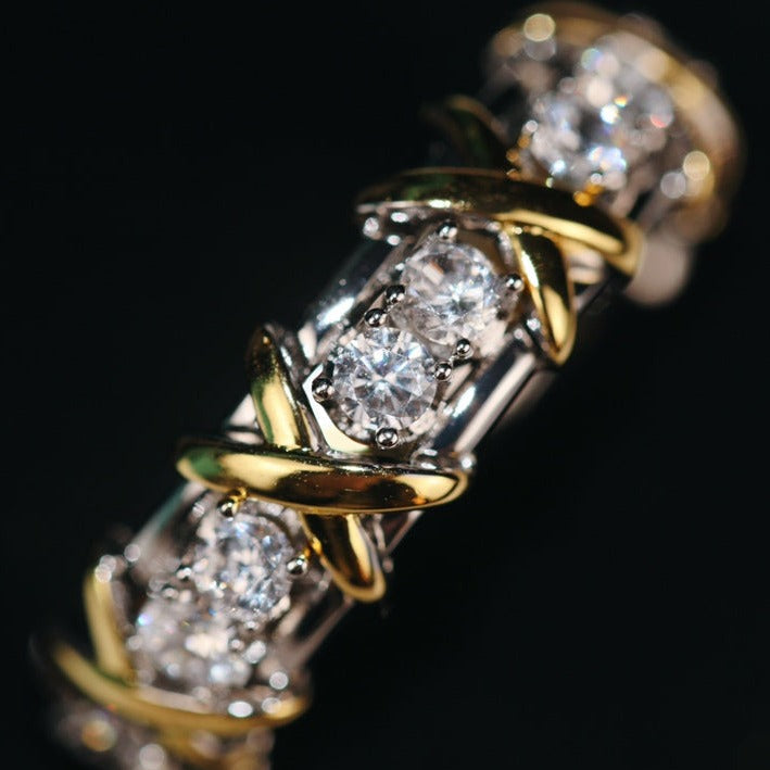 TIFFANY SIXTEEN STONE RING GOLD