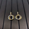 CARTIER TRINITY EARRINGS GOLD DIAMOND