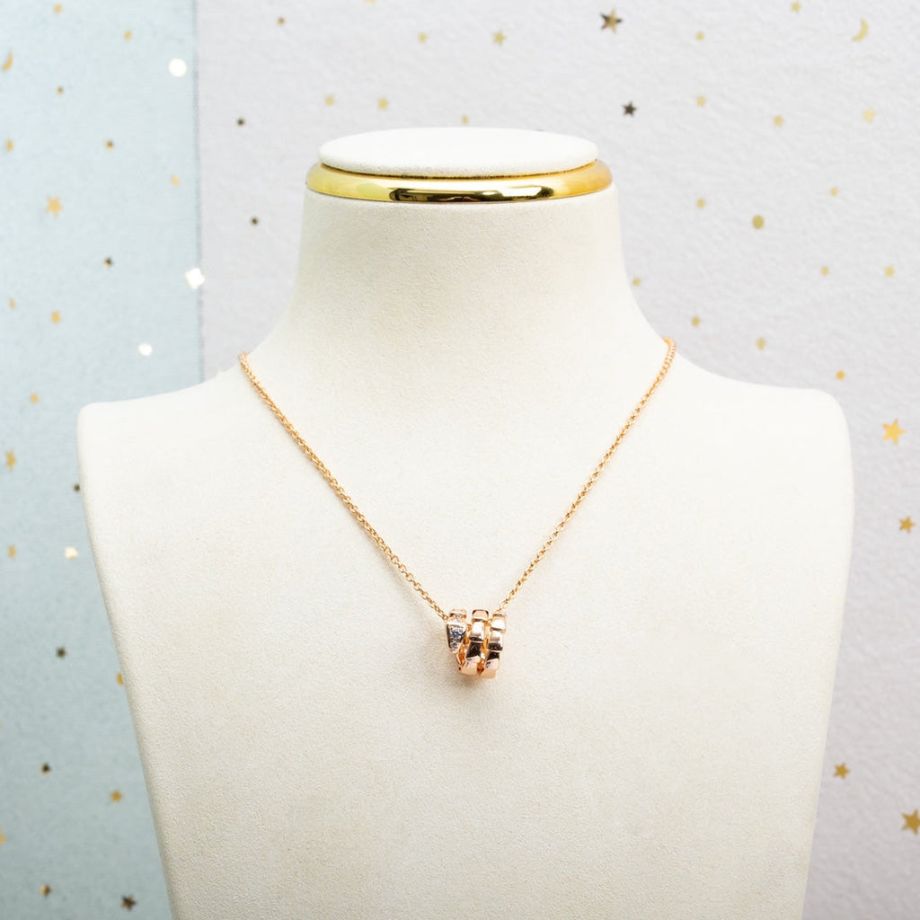 Bvlgari SERPENTI PINK GOLD NECKALCE DIAMOND