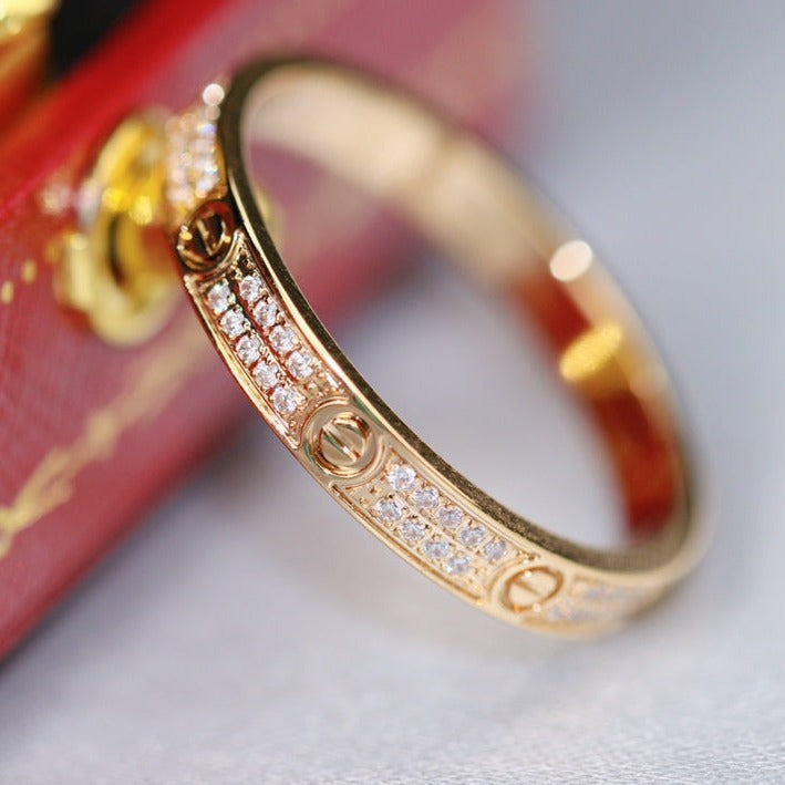 CARTIER LOVE RING 2.65MM GOLD DIAMOND