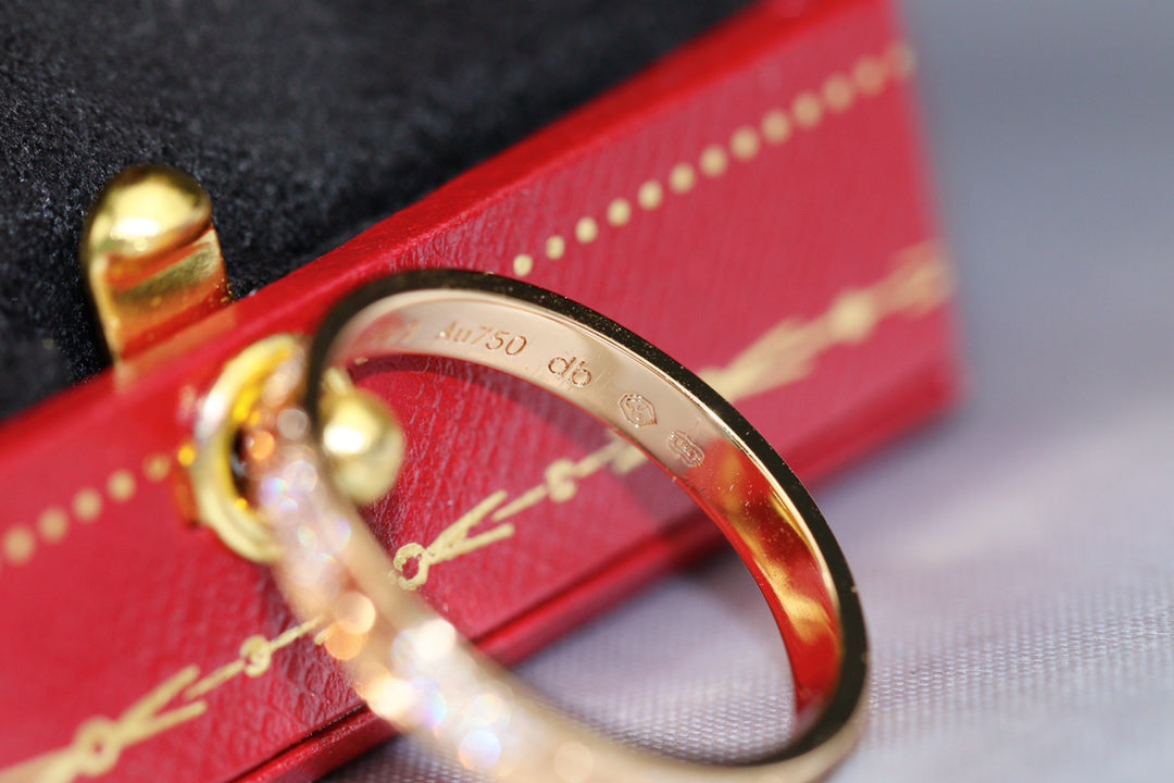 CARTIER LOVE RING 2.65MM GOLD DIAMOND