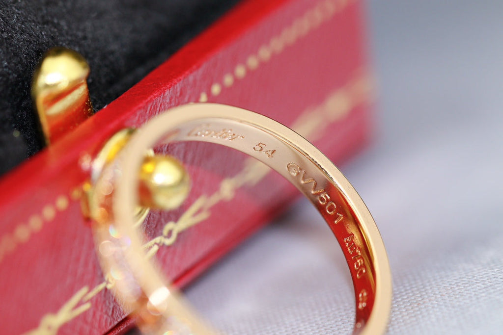 CARTIER LOVE RING 2.65MM GOLD DIAMOND