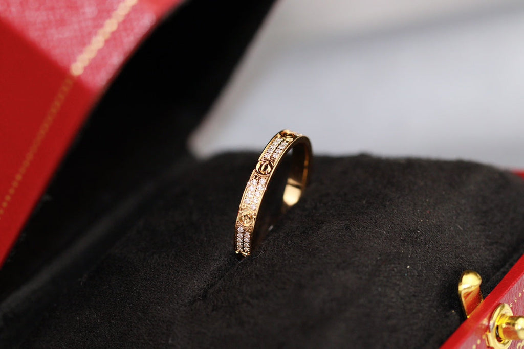 CARTIER LOVE RING 2.65MM GOLD DIAMOND