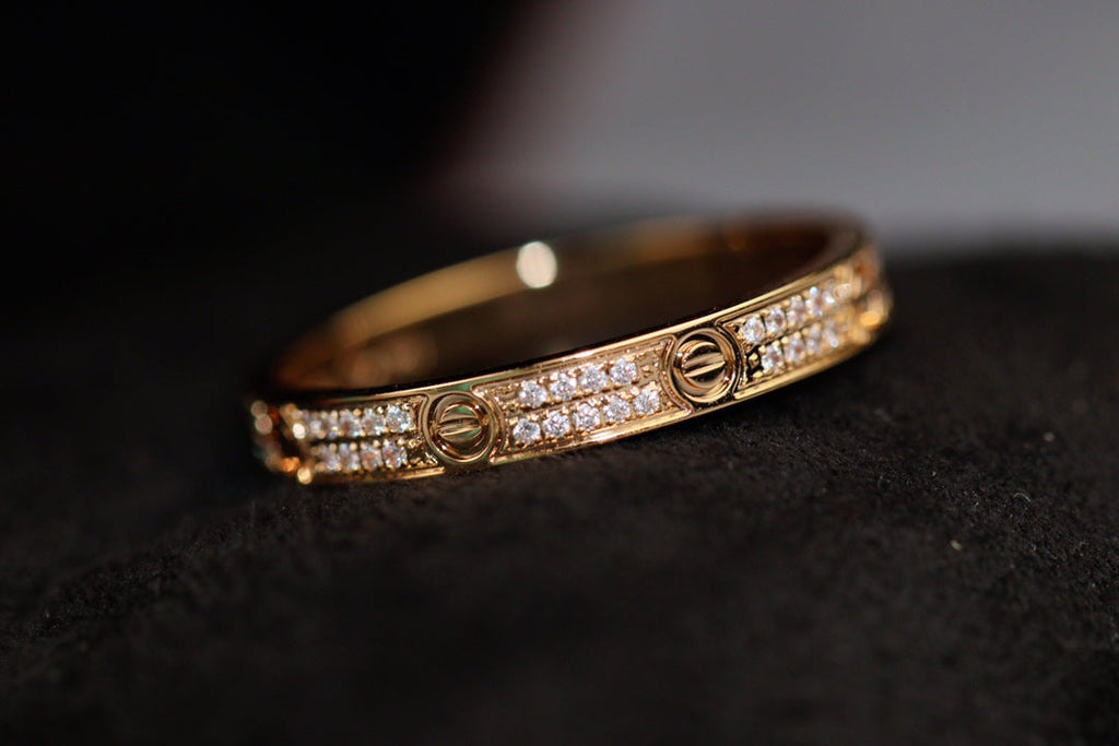 CARTIER LOVE RING 2.65MM GOLD DIAMOND