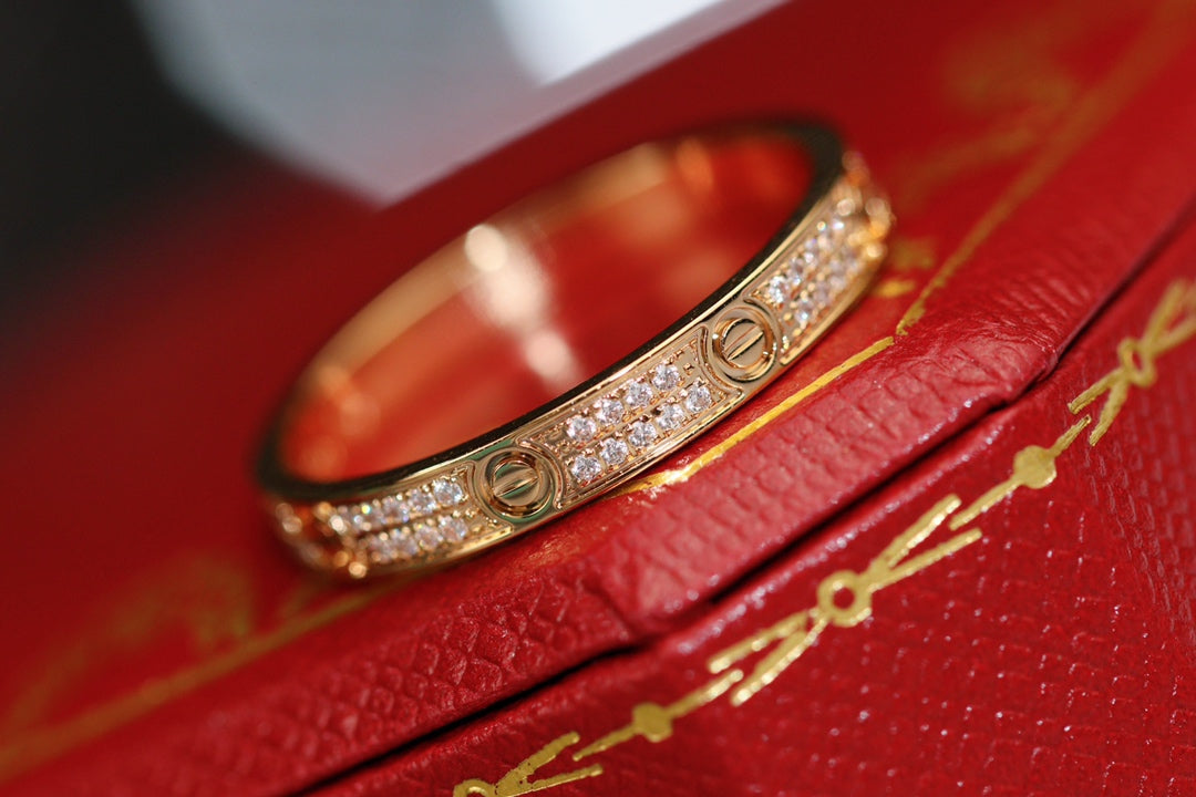 CARTIER LOVE RING 2.65MM GOLD DIAMOND