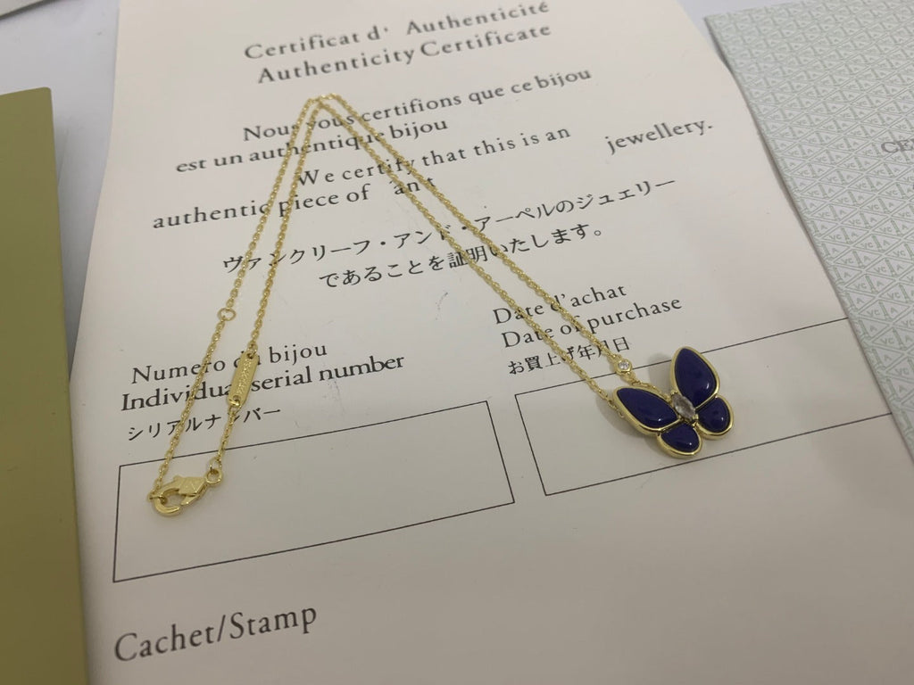 Van Cleef & Arpels BLUE BUTTERFLY NECKLACE