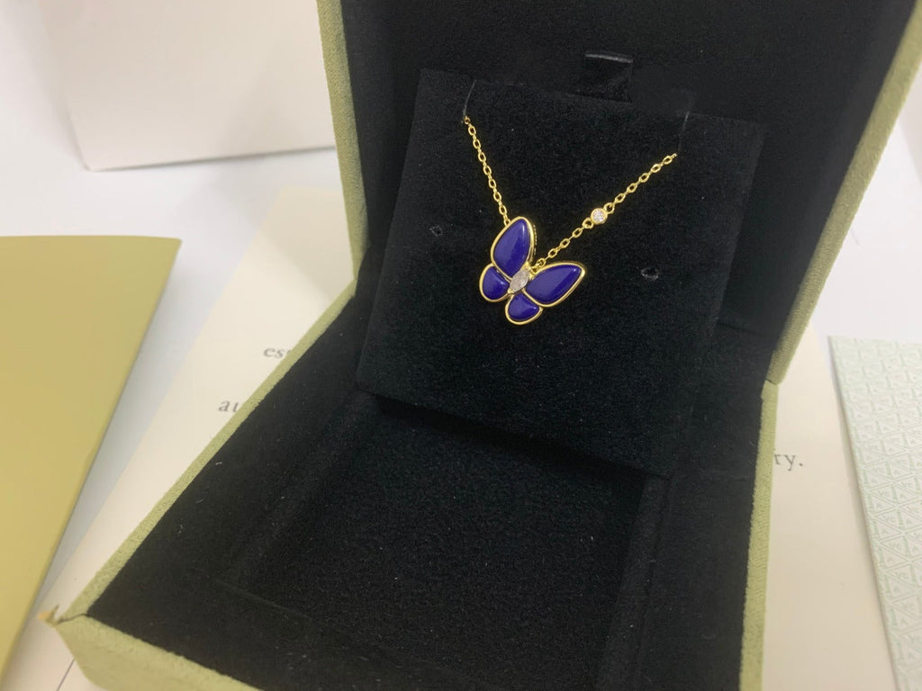 Van Cleef & Arpels BLUE BUTTERFLY NECKLACE