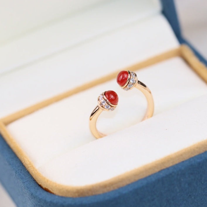 PIAGET POSSEISION CARNELIAN DIAMOND RING