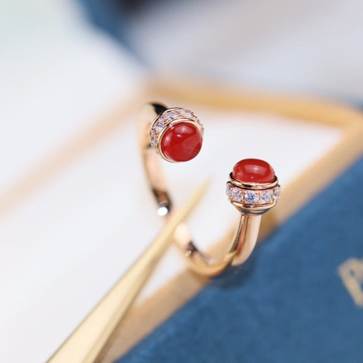 PIAGET POSSEISION CARNELIAN DIAMOND RING
