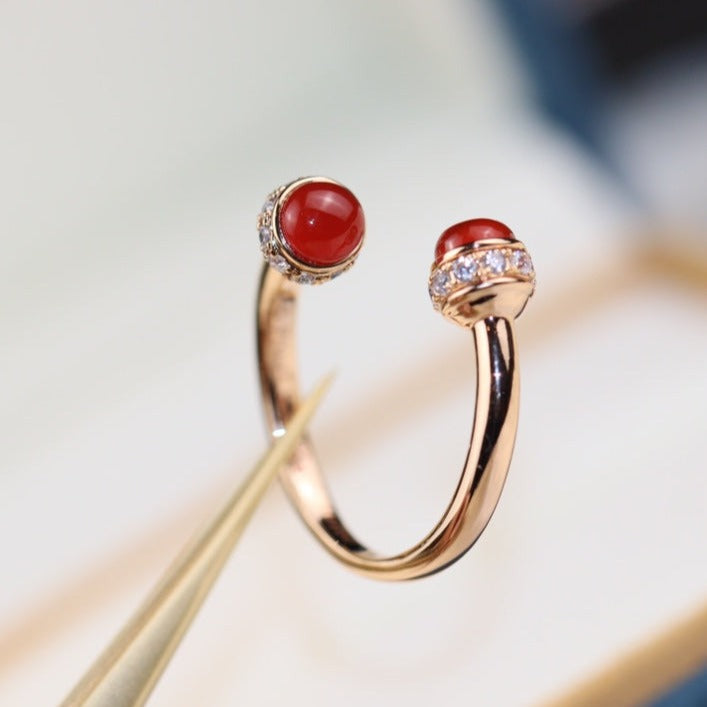 PIAGET POSSEISION CARNELIAN DIAMOND RING