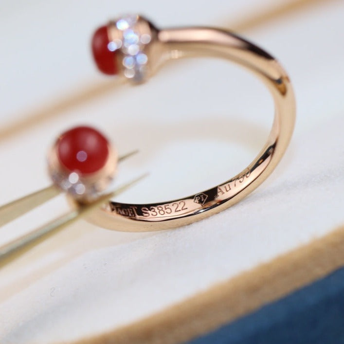 PIAGET POSSEISION CARNELIAN DIAMOND RING