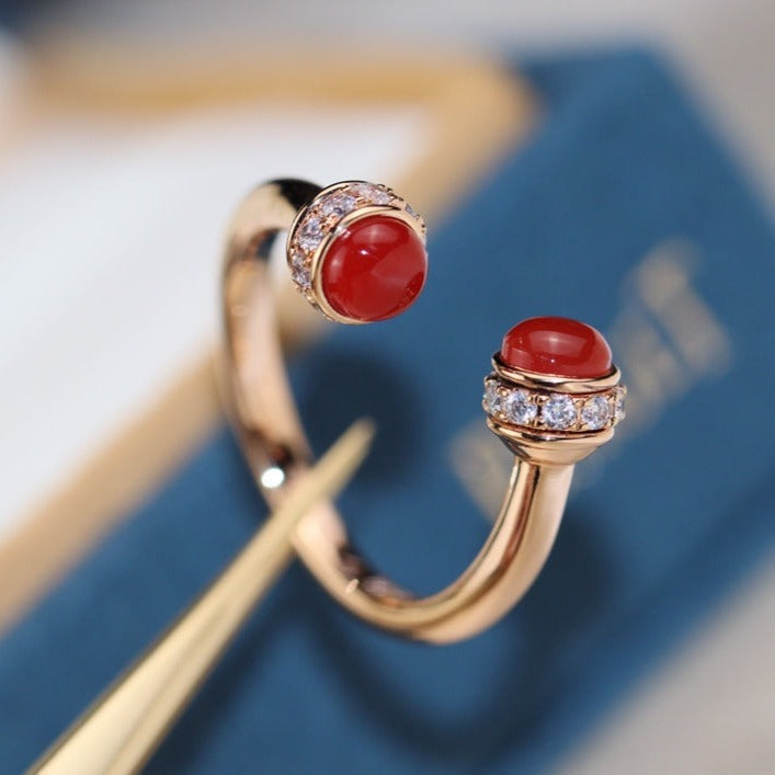 PIAGET POSSEISION CARNELIAN DIAMOND RING