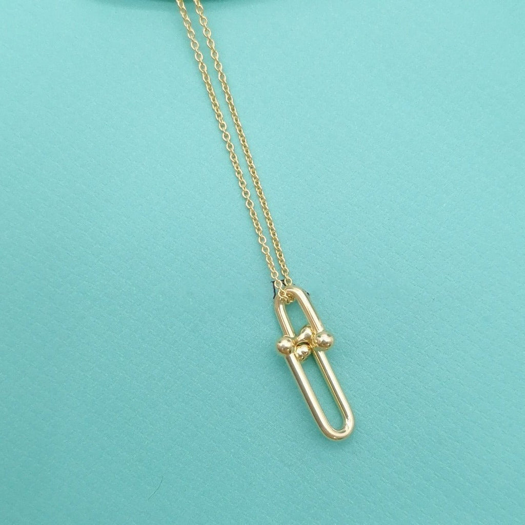 TIFFANY HARDWEAR GOLD DROP PEDANT NECKLACE