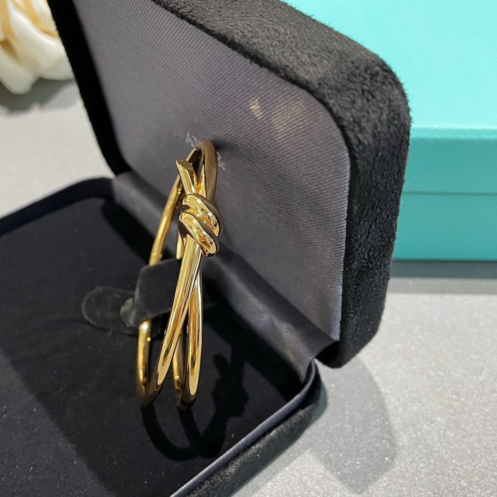 TIFFANY KNOT DOUBLE ROW GOLD BRACELET