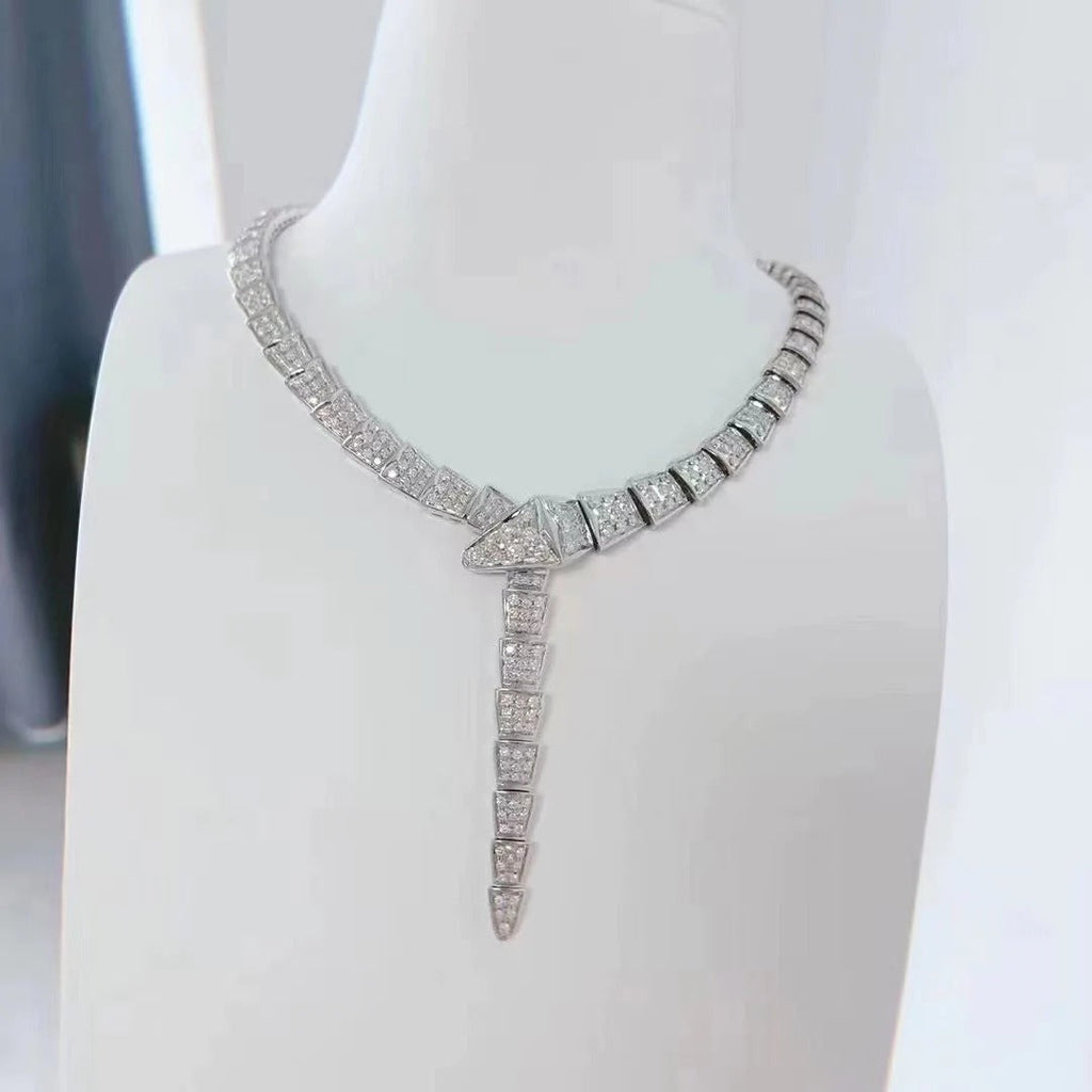 Bvlgari SERPENTI FULL DIAMOND NECKLACE