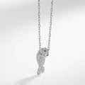 CARTIER PANTHERE PEDANT SILVER DIAMOND NECKLACE