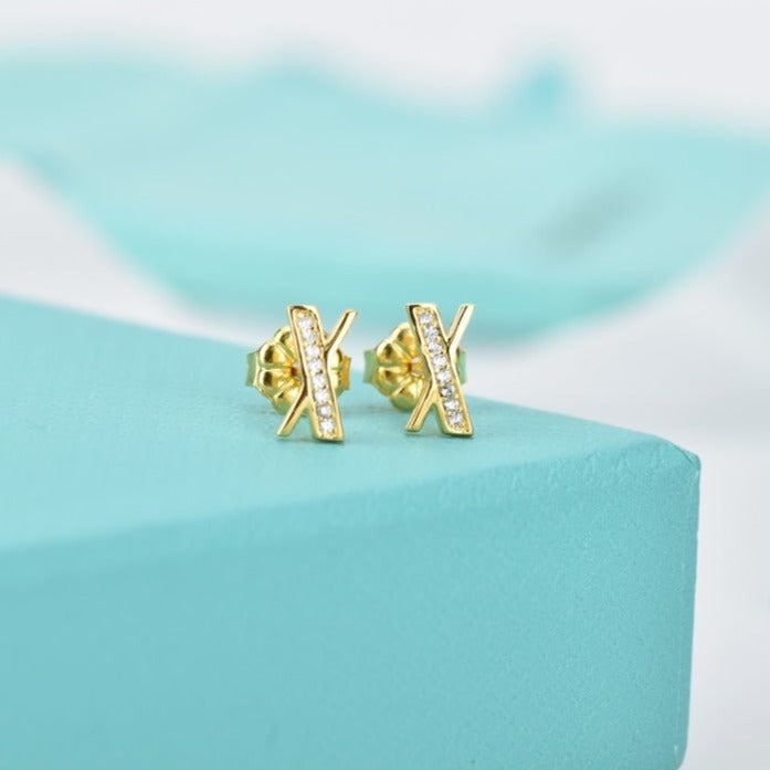 TIFFANY ATLAS DIAMOND STUD EARRINGS