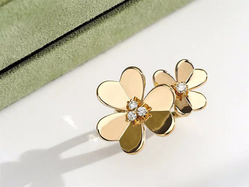 Van Cleef & Arpels CLOVER COMOS GOLD DIAMOND RING