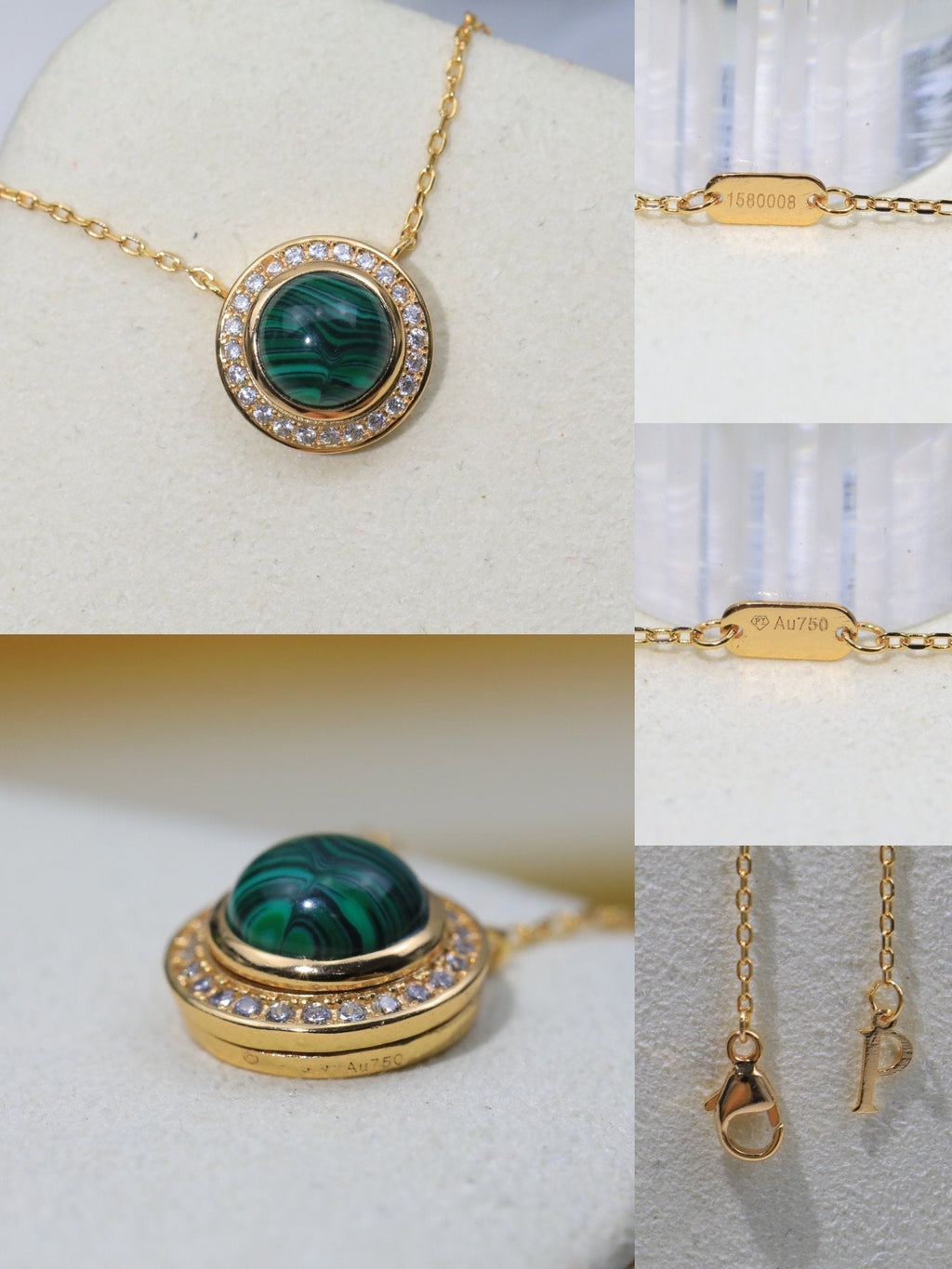 PIAGET POSSEISION MALACHITE DIAMOND NECKLACE