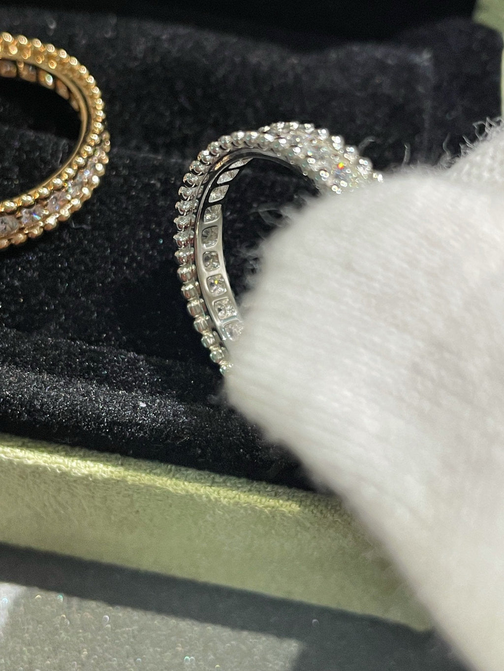 Van Cleef & Arpels PERLEE DIAMOND PINK GOLD RING