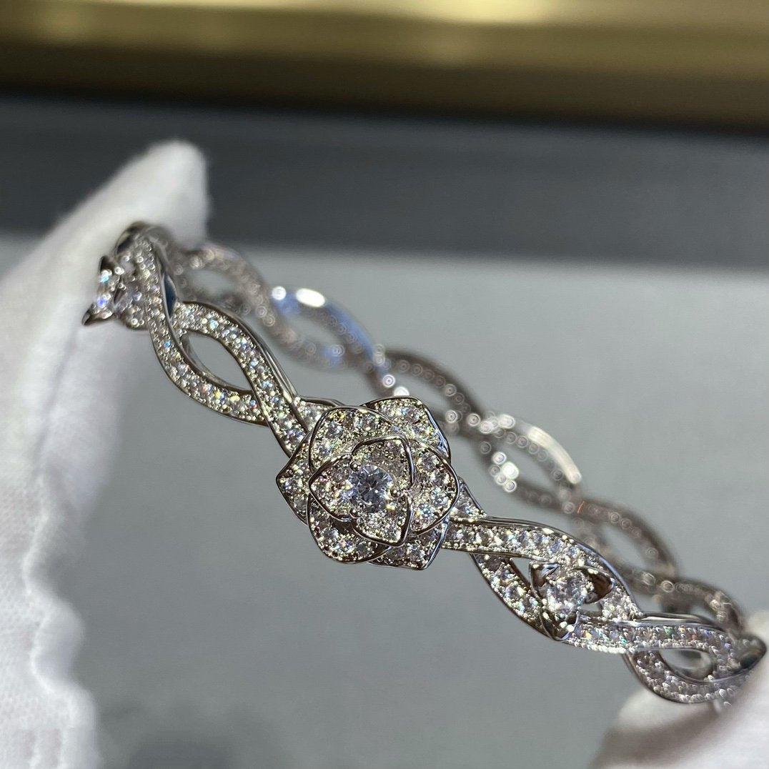 PIAGET ROSE DIAMOND SILVER BRACELET