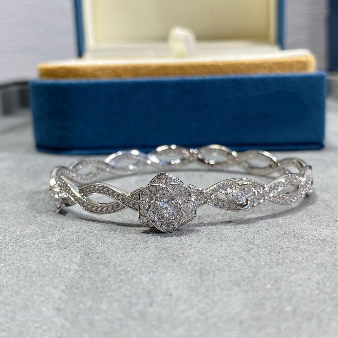 PIAGET ROSE DIAMOND SILVER BRACELET