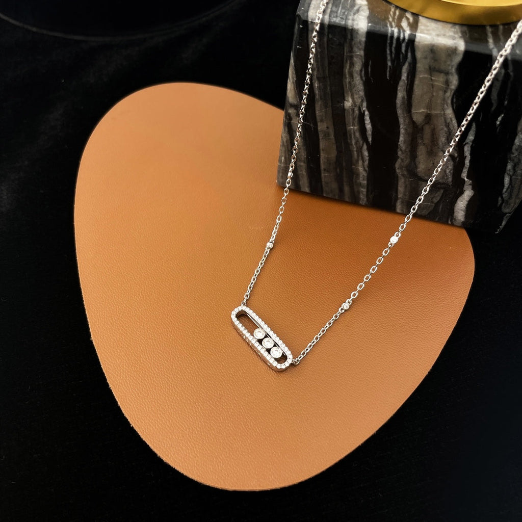 MESSIKA BABY MOVE DIAMOND PAVED NECKLACE