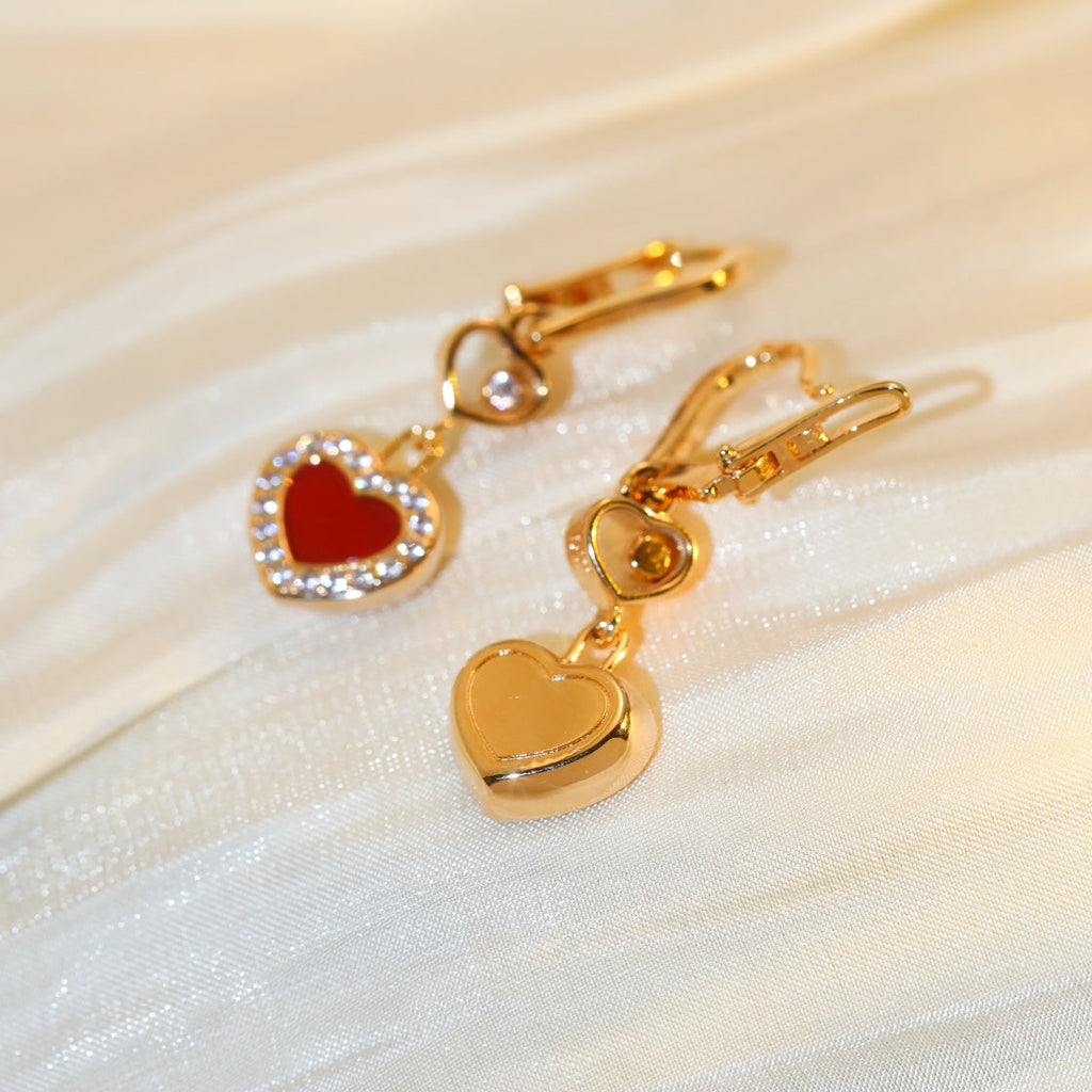 CHOPARD HAPPY HEART DIAMOND PINK GOLD NECKLACE
