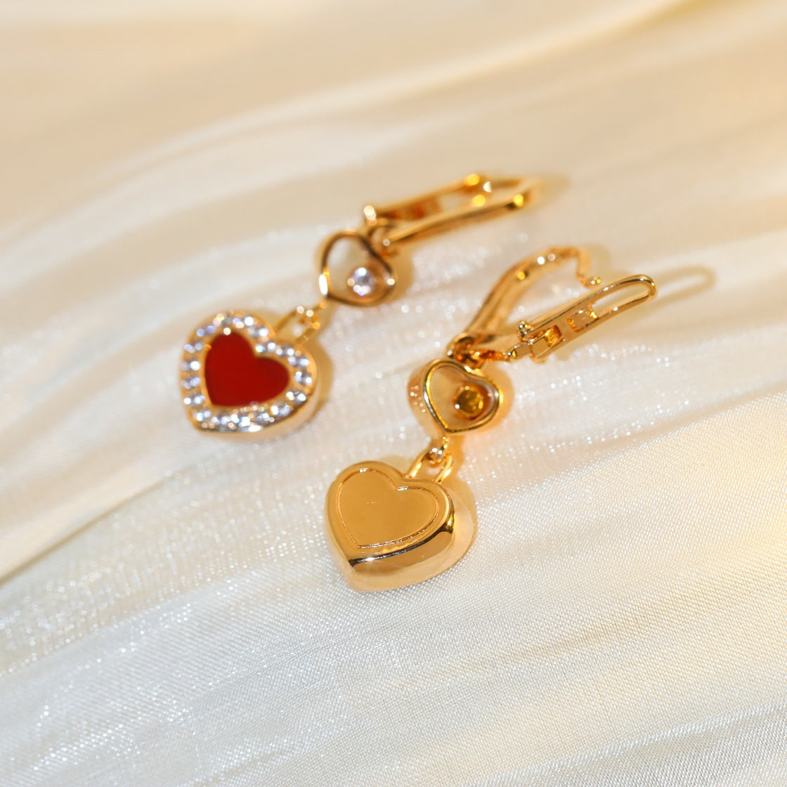 CHOPARD HAPPY HEART DIAMOND PINK GOLD NECKLACE