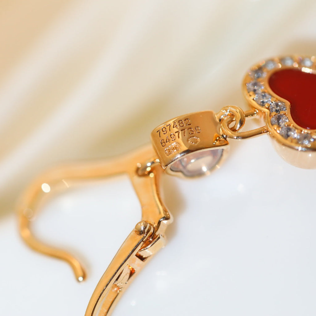 CHOPARD HAPPY HEART DIAMOND PINK GOLD NECKLACE